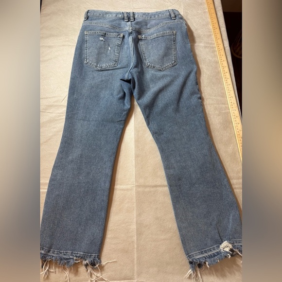 We The Free shredded cuff jeans button closure with stretch size 29 - Picture 10 of 12